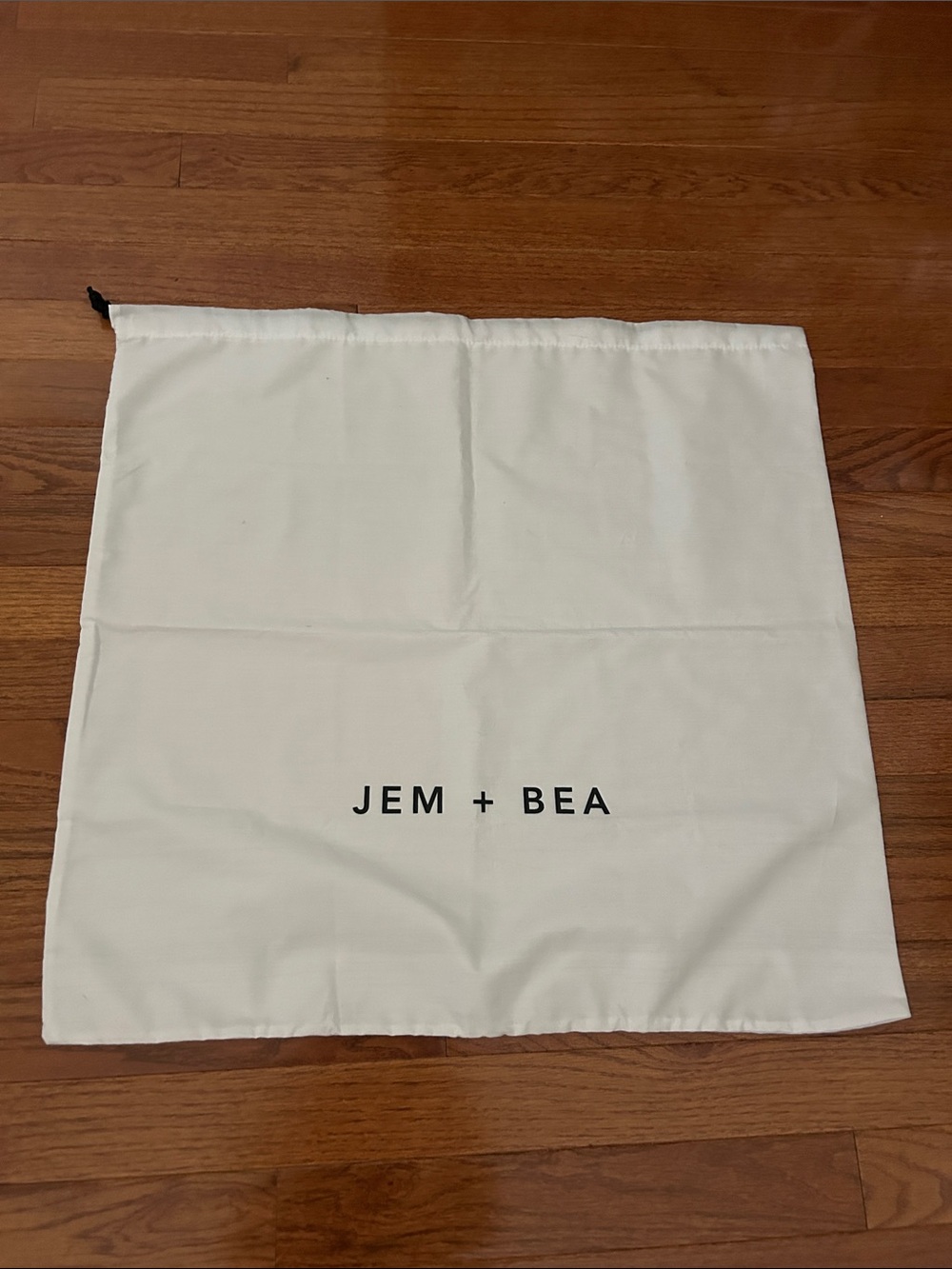JEM + BEA White Designer Dust Bag 22” x 22” Drawstring Storage Bag